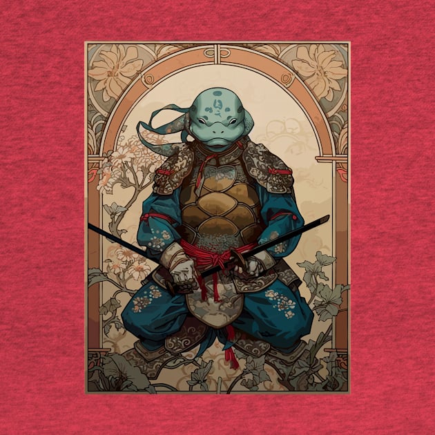 Anthropomorphic Samurai Turtle Kappa by entwithanaxe